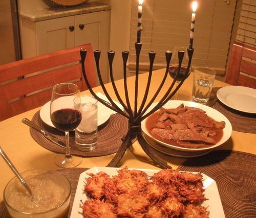 Community Chanukah Dinner and Menorah Lighting picture